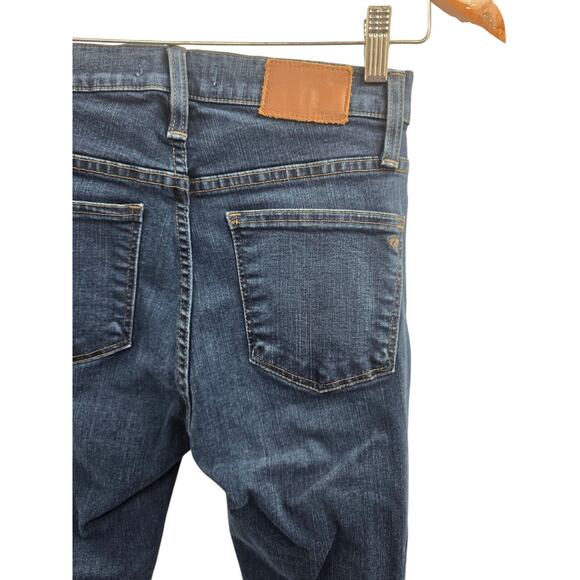 Madewell Jeans 26 Blue Skinny Dark Wash High Rise Stretch Capsule Cigarette - Picture 5 of 8